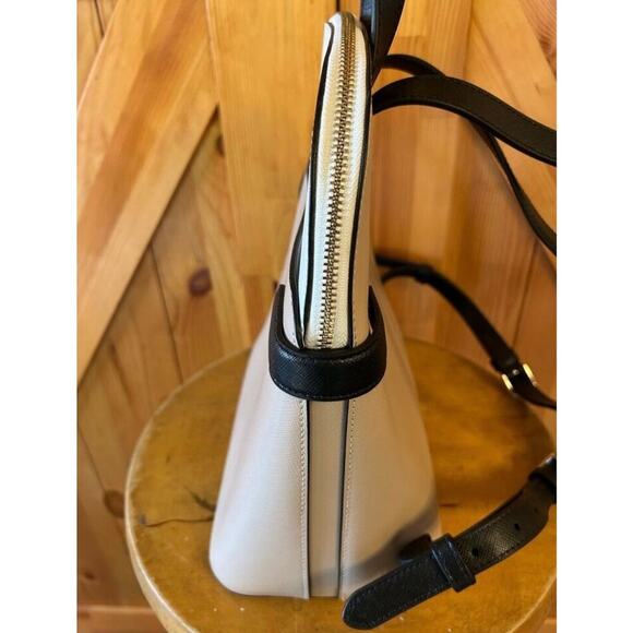 Kate Spade Staci Medium Dome Backpack Color-block Beige Saffiano Leather - Picture 6 of 10